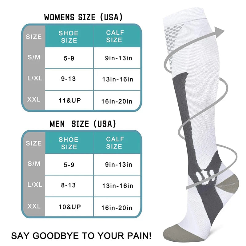 Brothock 20–30mmHg Compression Socks – Men & Women