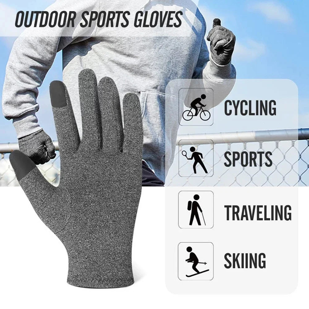 1Pair Full Finger Compression Gloves