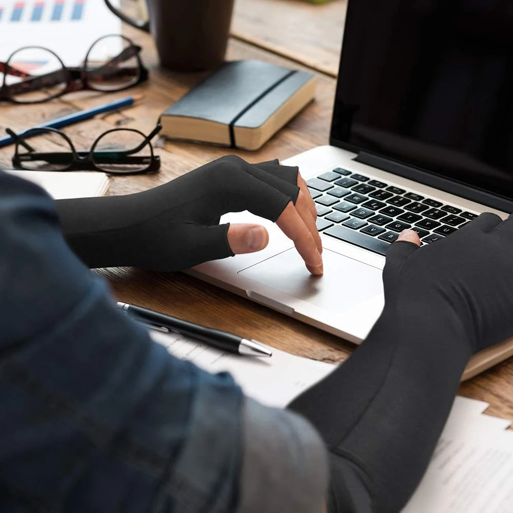 Copper Compression Long Arthritis Gloves